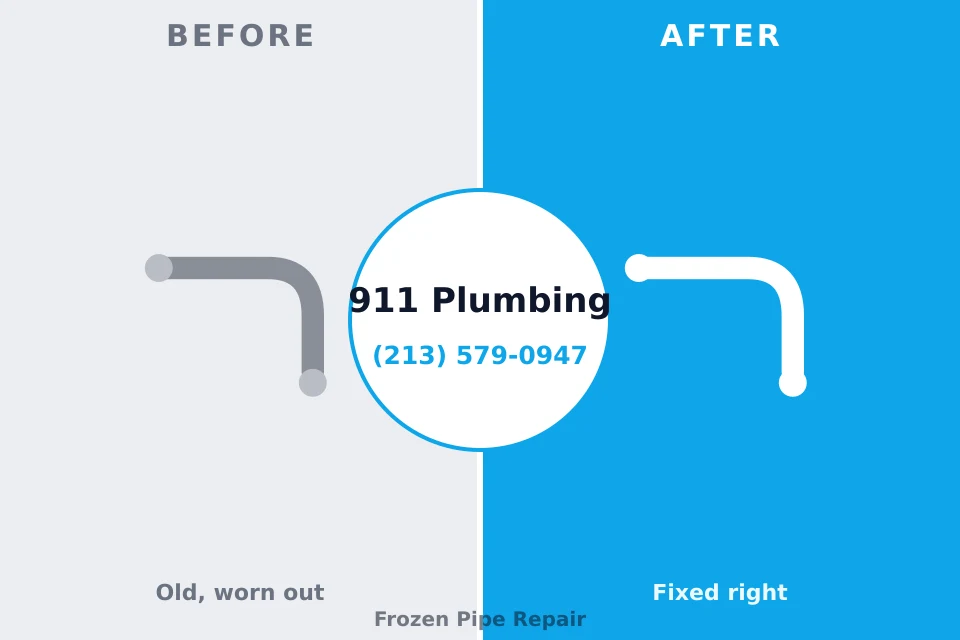Before and after: plumbing repair Bellville, OH